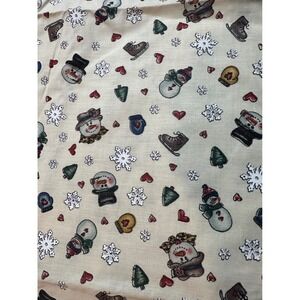 Dianna Marcum for Marcus Brothers‎ Textile Snowman Fabric Cream Winter READ